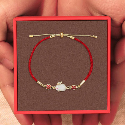 Kailash Way Red Rope Rabbit Abundance Luck Bracelet