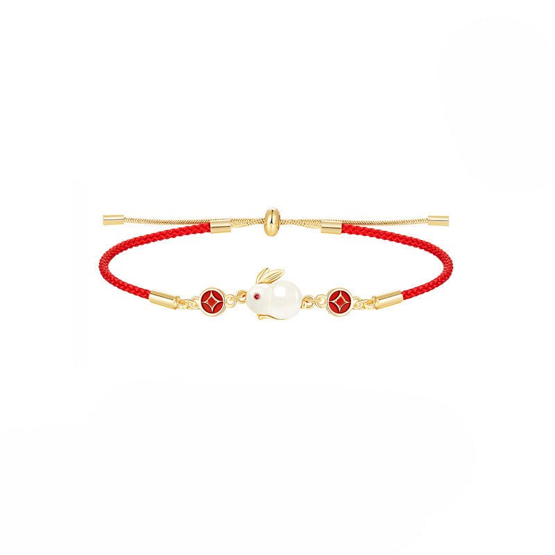 Kailash Way Red Rope Rabbit Abundance Luck Bracelet