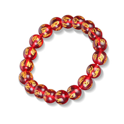 Kailash Way Red Mantra Harmony Luck Bracelet