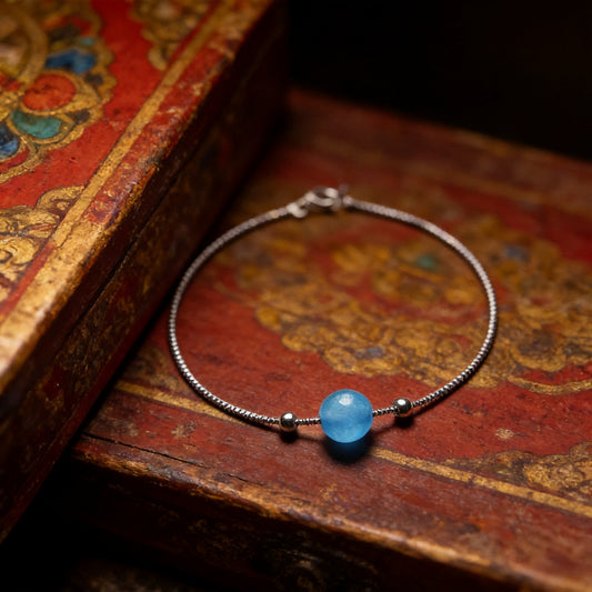 Kailash Way Chalcedony Harmony Positivity Energy Bracelet front view
