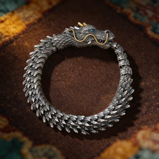 Kailash Way Feng Shui Dragon Prosperity Energy Bracelet front view