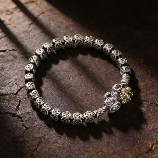 Kailash Way Feng Shui Pixiu Wealth Attraction Protection Bracelet front view