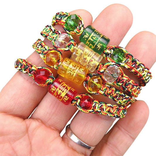 Kailash Way Braided Six Words Mantra Universal Harmony Bracelet