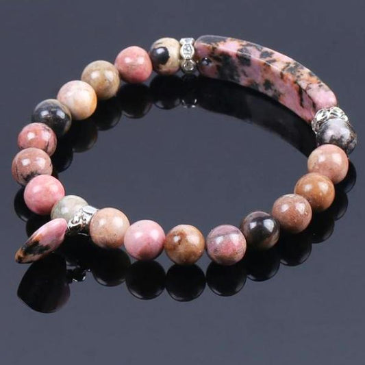 Kailash Way Rhodochrosite Heart Chakra Healing Love Bracelet