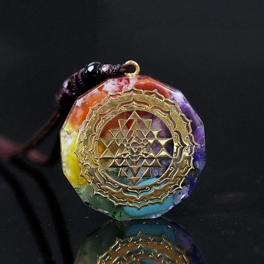 Kailash Way Orgone Energy Sri Yantra Balance Necklace