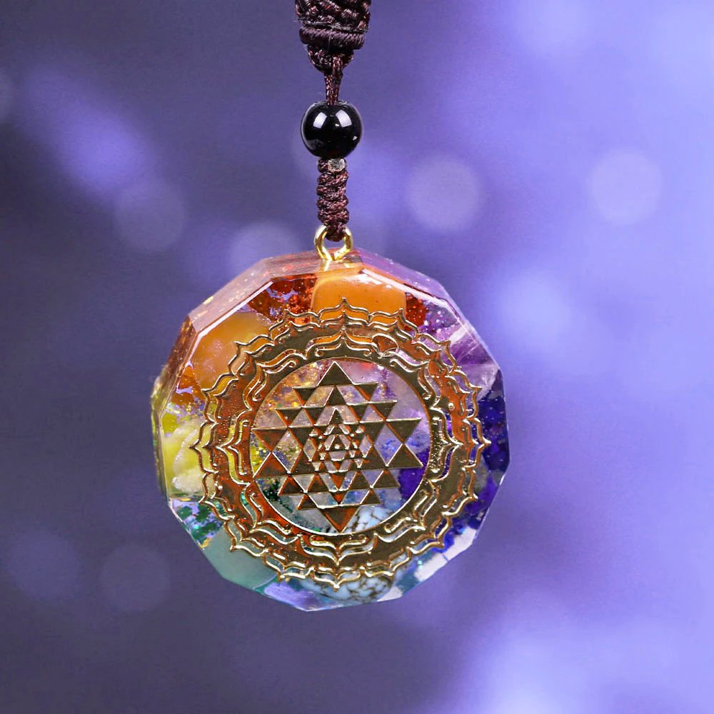 Kailash Way Orgone Energy Sri Yantra Balance Necklace