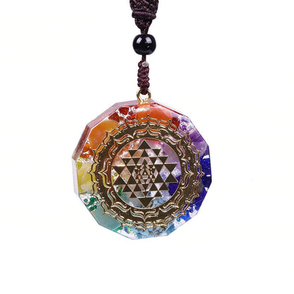 Kailash Way Orgone Energy Sri Yantra Balance Necklace