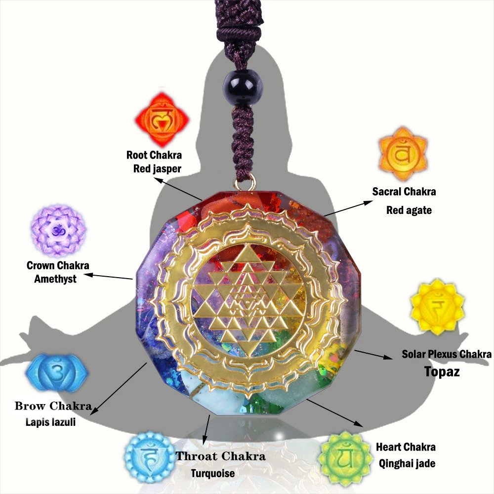 Kailash Way Orgone Energy Sri Yantra Balance Necklace