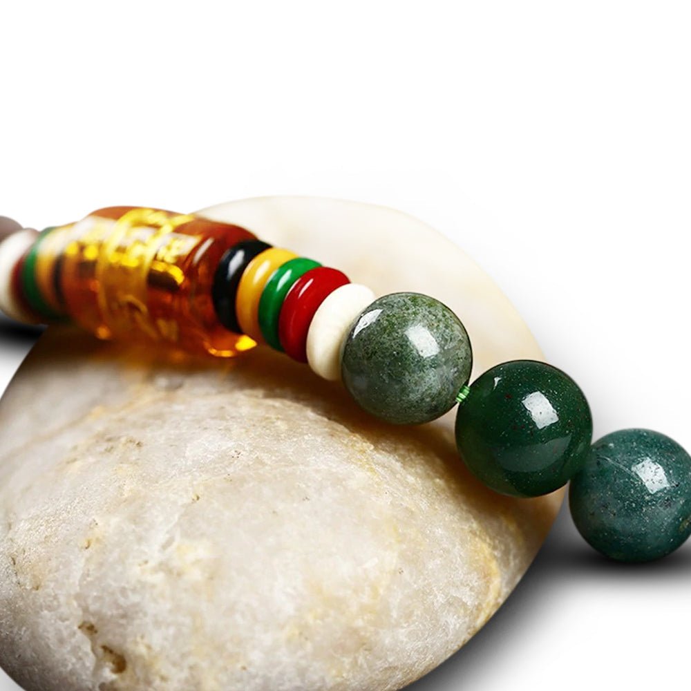 Kailash Way Agate Mantra Positivity Balance Bracelet
