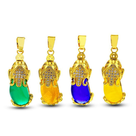 Kailash Way 18k Gold Pixiu Positive Energy Peace Necklace Photo 3