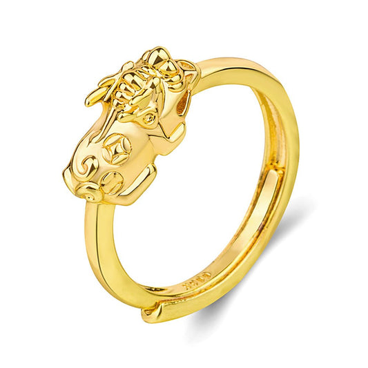 Kailash Way Gold Pi Yao Wealth Attraction Ring