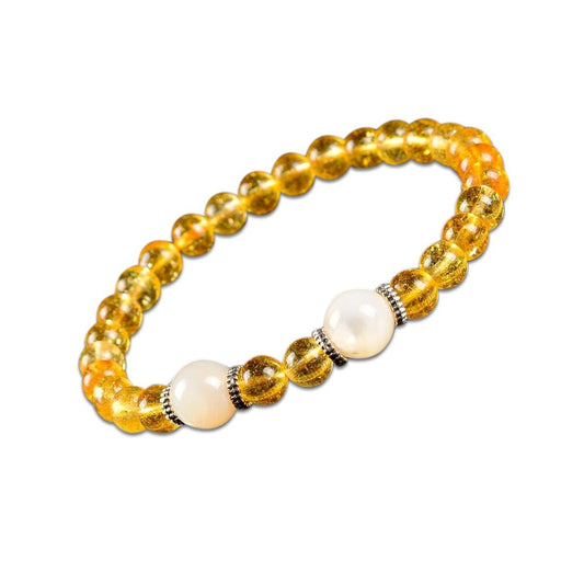 Kailash Way Pearl Citrine Prosperity Abundance Bracelet Photo 2