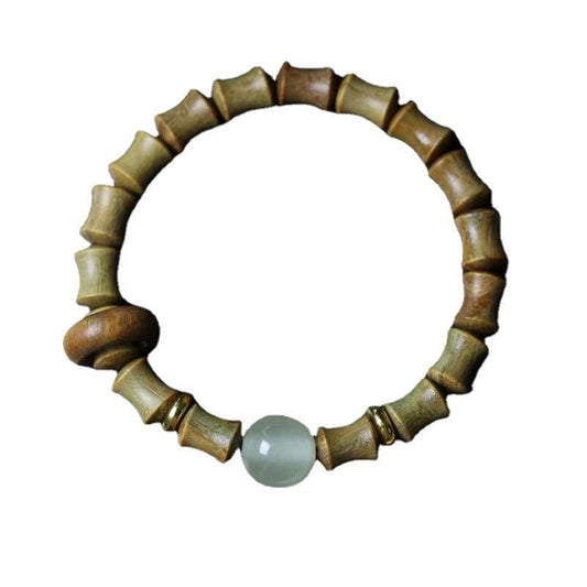 Kailash Way Green Sandalwood Jade Confidence Chakra Bracelet