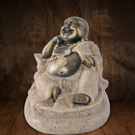 Kailash Way Resin Laughing Buddha Prosperity Peace Ornament Photo 4