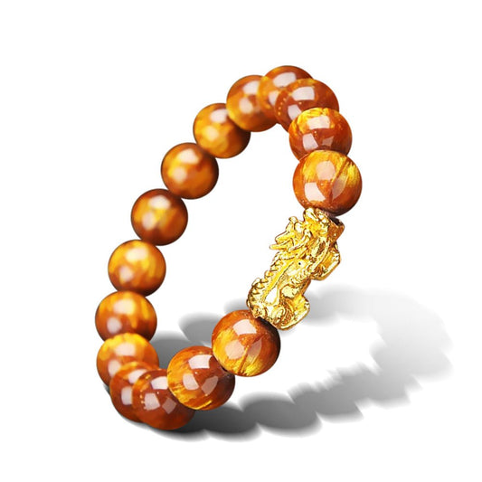 Kailash Way Tiger's Eye Pixiu Wealth Fortune Bracelet Photo 3