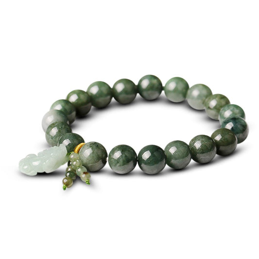 Kailash Way Green Jade Pixiu Wealth Abundance Bracelet Photo 2