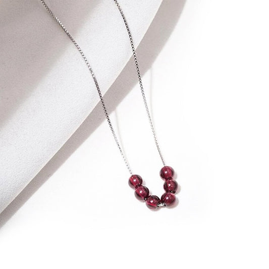 Kailash Way Red Garnet Vitality Joy Wealth Necklace Photo 2