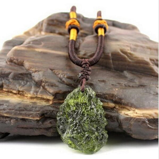 Kailash Way Moldavite Cosmic Balance Healing Pendant Photo 2