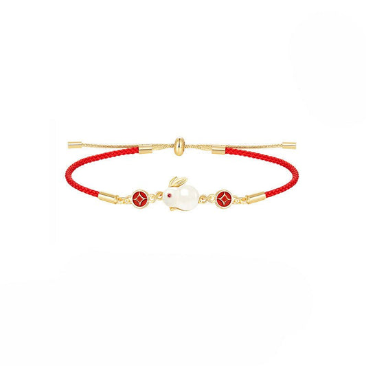 Kailash Way Red Rope Rabbit Abundance Luck Bracelet