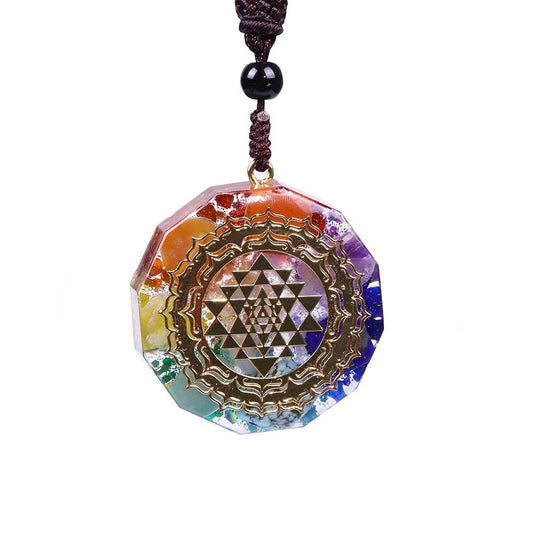 Kailash Way Orgone Energy Sri Yantra Balance Necklace