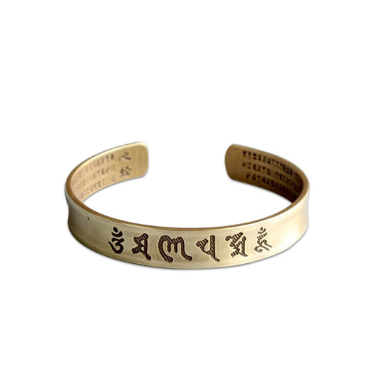 Kailash Way Black Bangle Om Wisdom Unity Bracelet