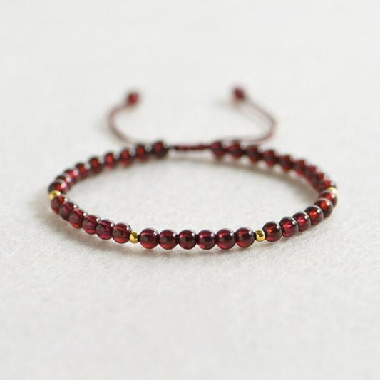 Kailash Way Garnet Prosperity Success Red String Bracelet Photo 2