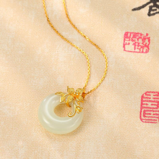 Kailash Way White Jade Harmony Love Healing Necklace Photo 2