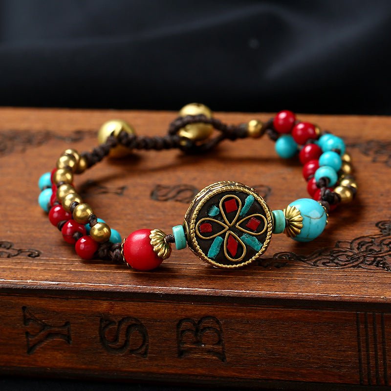 Kailash Way Turquoise Protection Good Fortune Happiness Bracelet