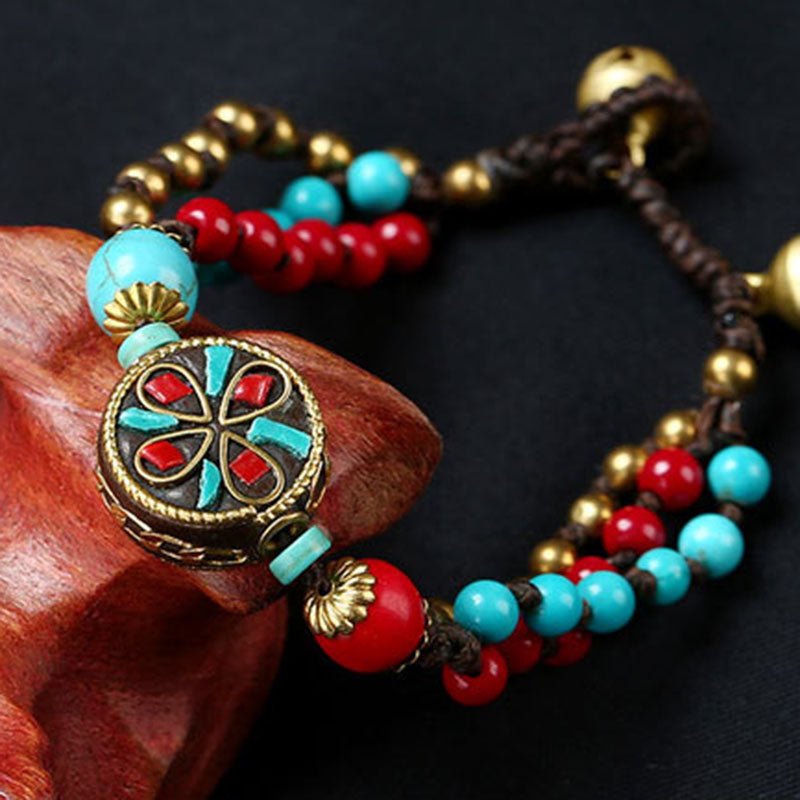 Kailash Way Turquoise Protection Good Fortune Happiness Bracelet