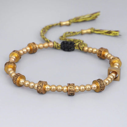 Kailash Way Golden Mantra Protection Wisdom Bracelet