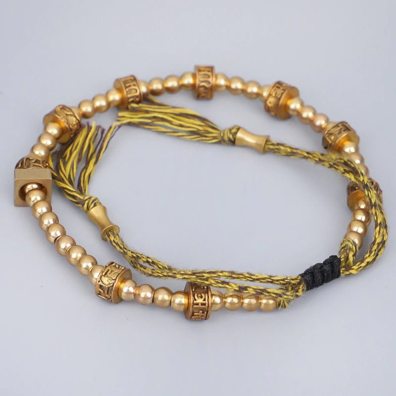 Kailash Way Golden Mantra Protection Wisdom Bracelet