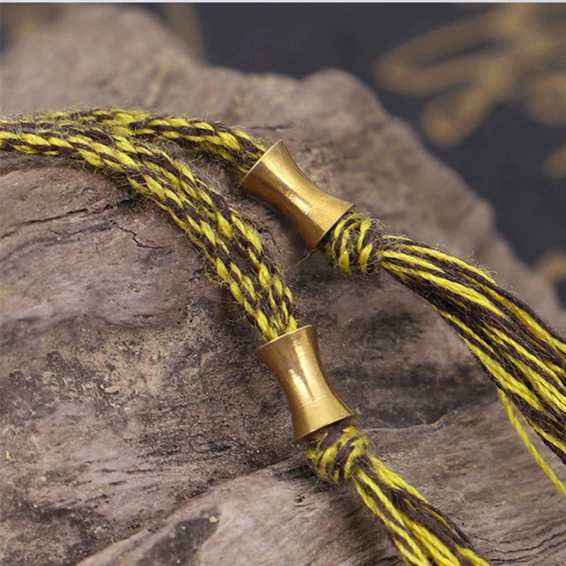 Kailash Way Golden Mantra Protection Wisdom Bracelet