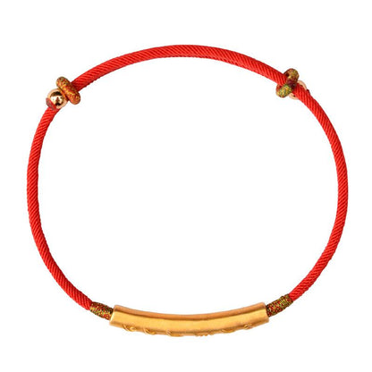 Kailash Way Gold Tibetan Mantra Wisdom Karma Bracelet