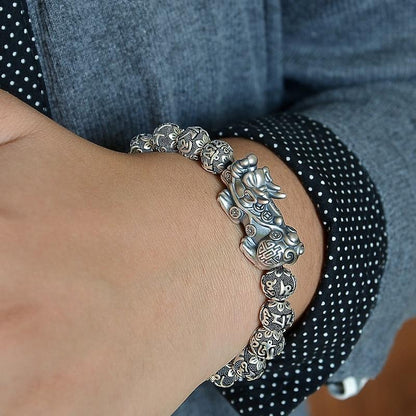Kailash Way Six Words Mantra Pixiu Wealth Protection Bracelet