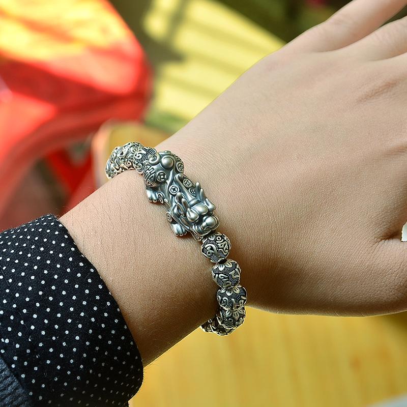 Kailash Way Six Words Mantra Pixiu Wealth Protection Bracelet