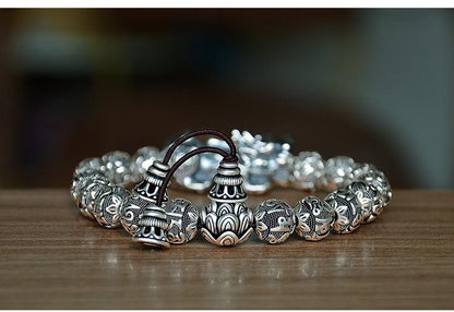 Kailash Way Six Words Mantra Pixiu Wealth Protection Bracelet