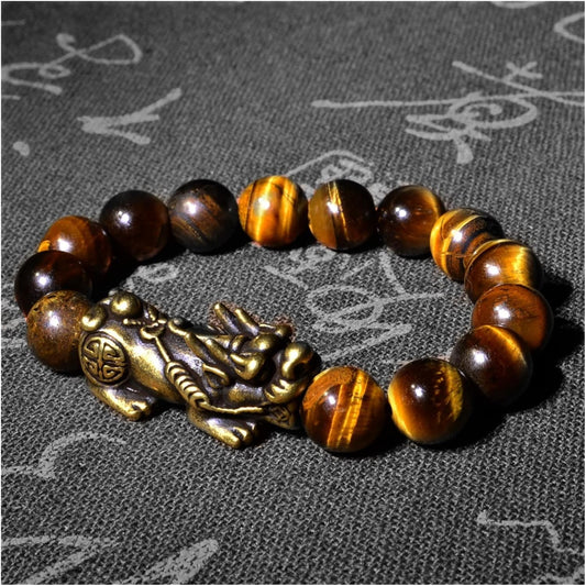 Kailash Way Tiger Eye Prosperity Luck Energy Bracelet