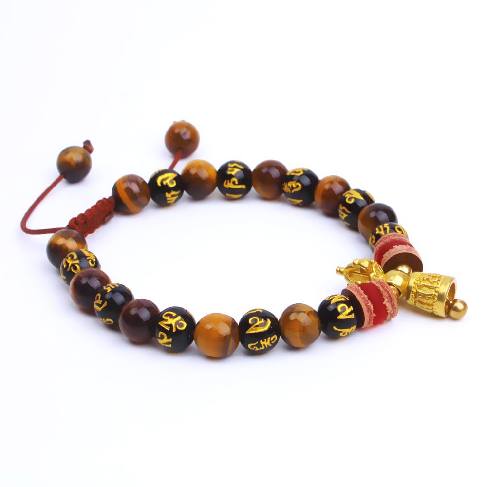 Kailash Way Tiger's Eye Om Courage Protection Bracelet