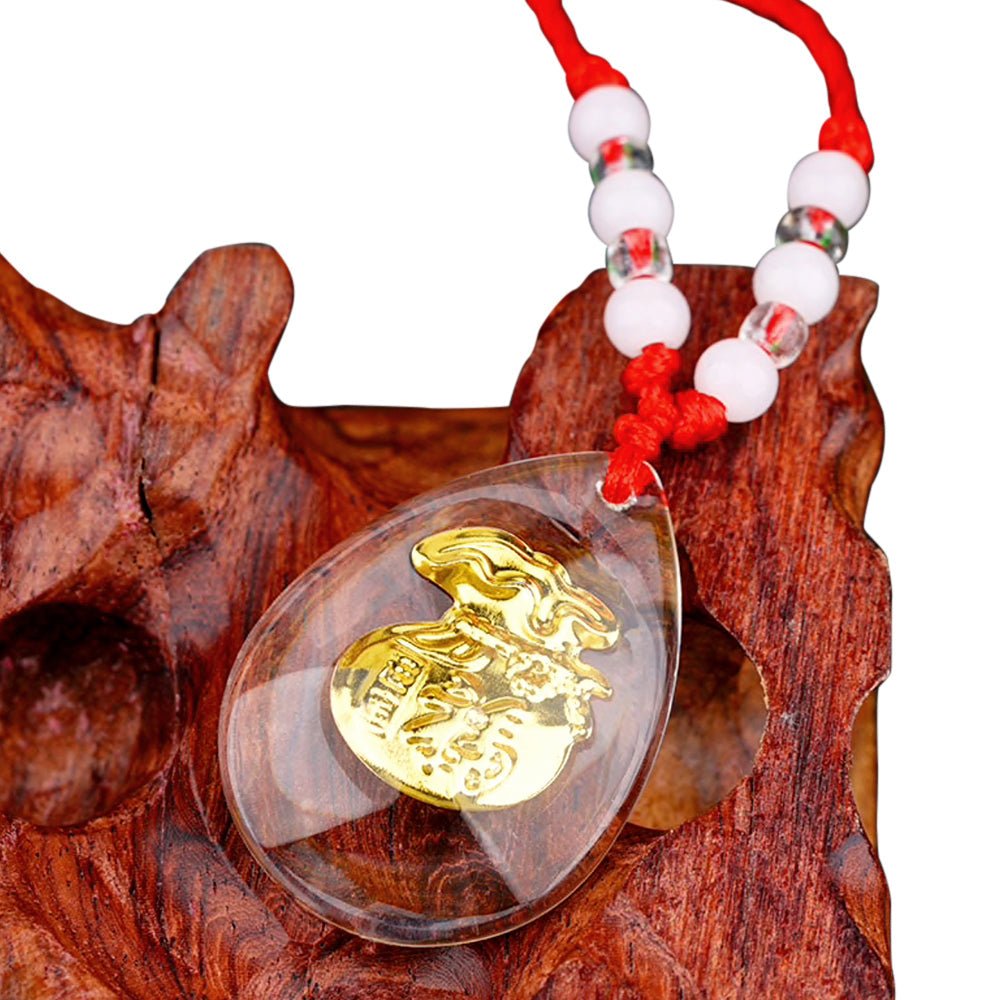 Kailash Way 18k Gold Money Bag Prosperity Fortune Necklace