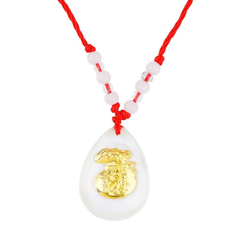 Kailash Way 18k Gold Money Bag Prosperity Fortune Necklace