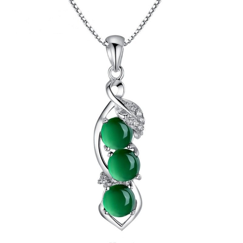 Kailash Way Jade Prosperity Luck Sterling Silver Necklace