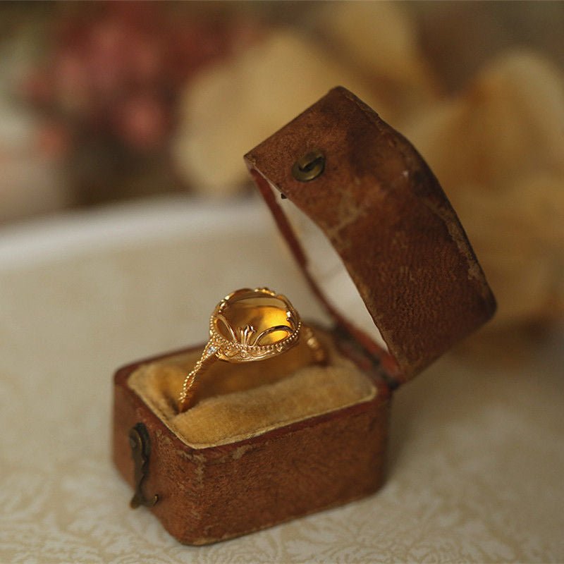 Kailash Way Citrine Prosperity Success Empowerment Ring