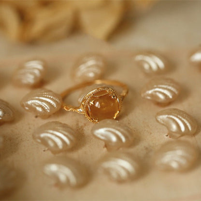 Kailash Way Citrine Prosperity Success Empowerment Ring