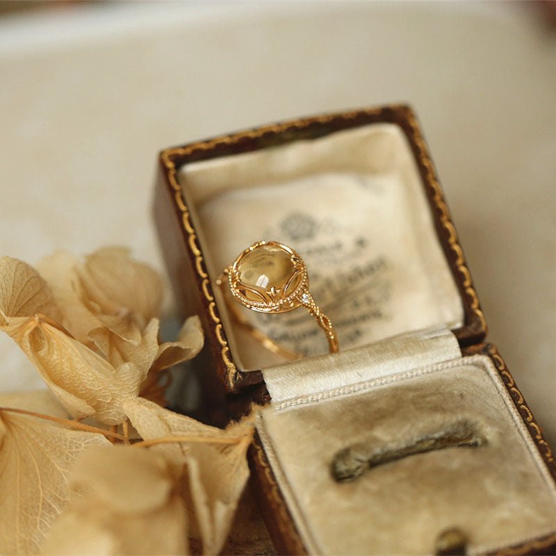 Kailash Way Citrine Prosperity Success Empowerment Ring