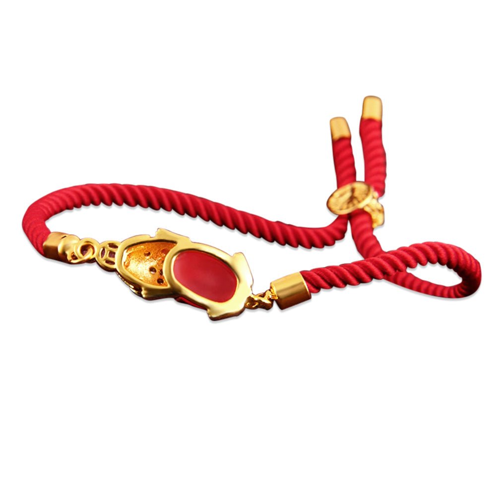 Kailash Way Red Agate Pixiu Wealth Fortune Bracelet