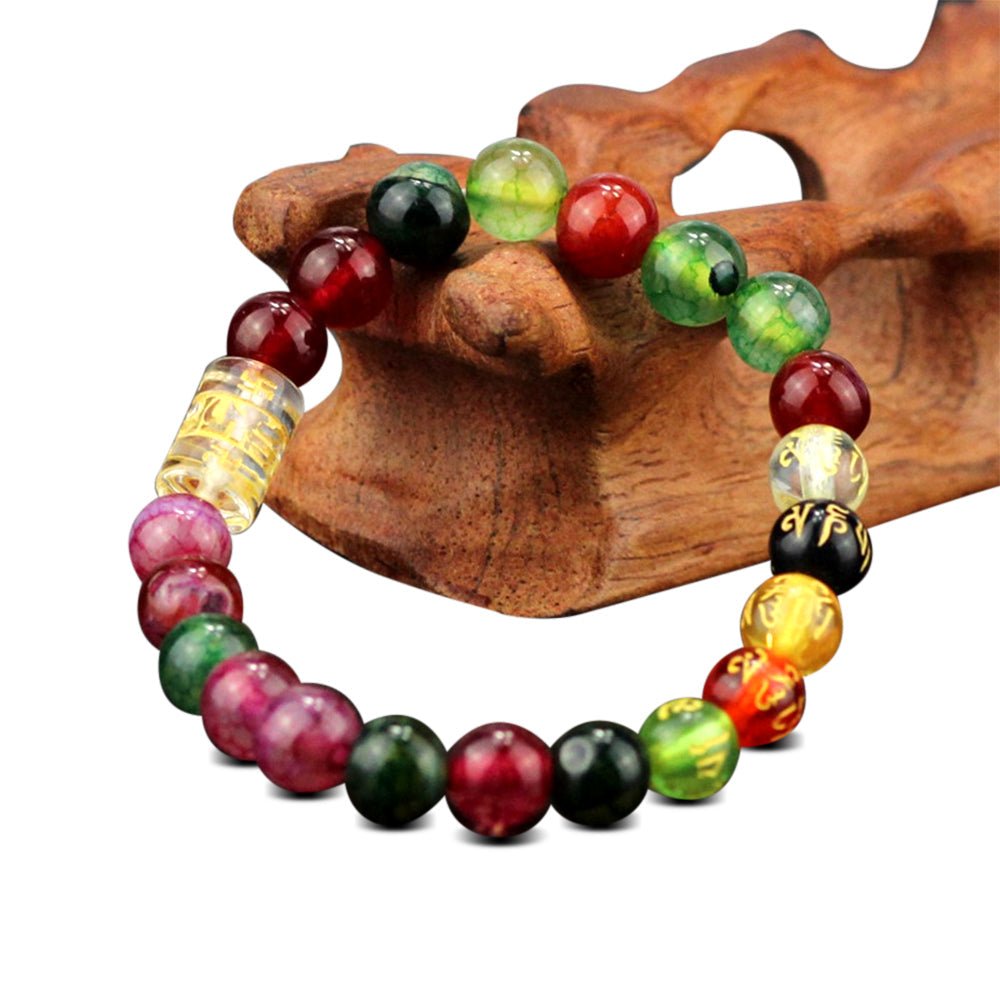Kailash Way Carnelian Tibetan Om Wealth & Vitality Chakra Bracelet