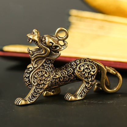 Kailash Way Obsidian Pixiu Prosperity Protection Keychain