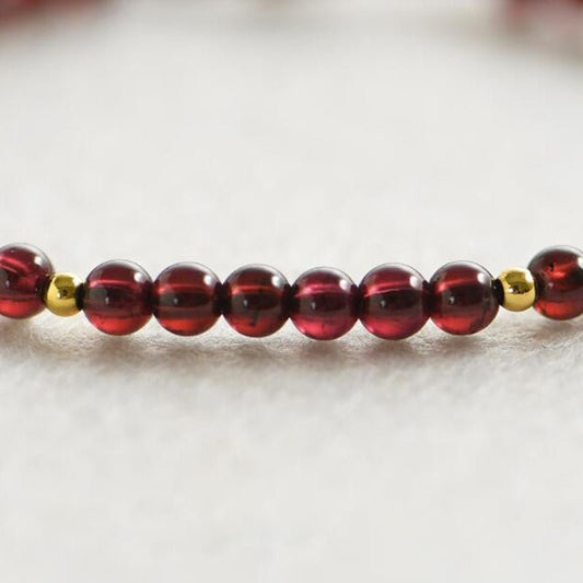 Kailash Way Garnet Prosperity Success Red String Bracelet