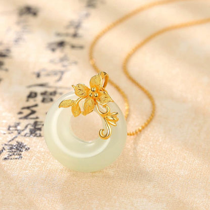 Kailash Way White Jade Harmony Love Healing Necklace