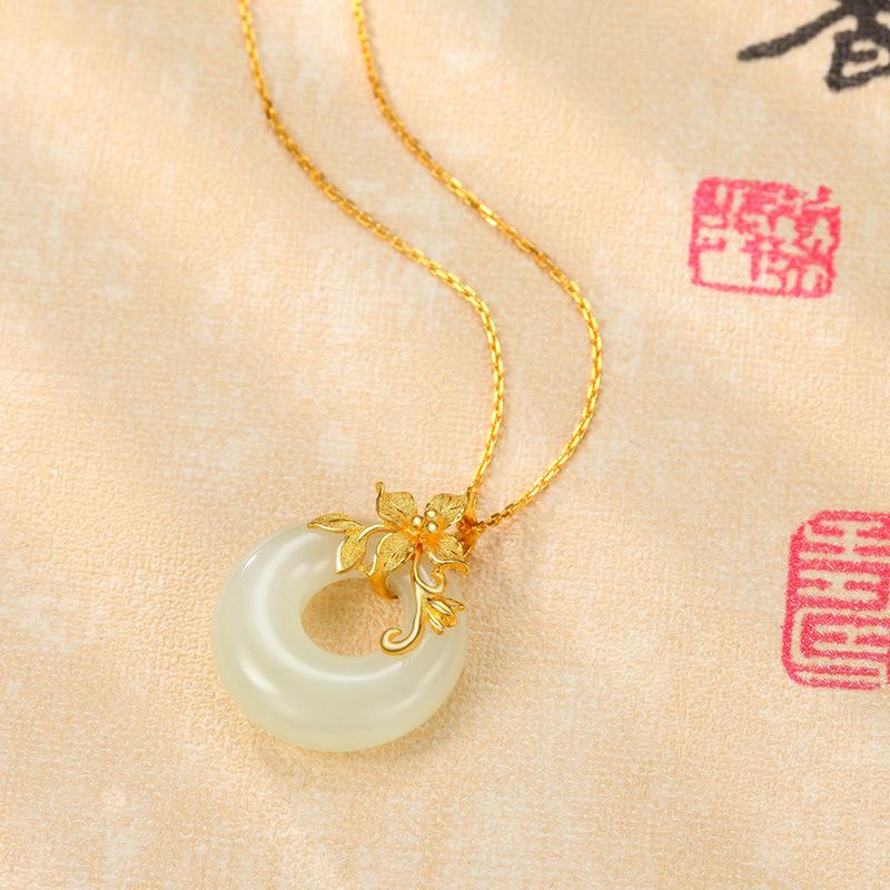 Kailash Way White Jade Harmony Love Healing Necklace